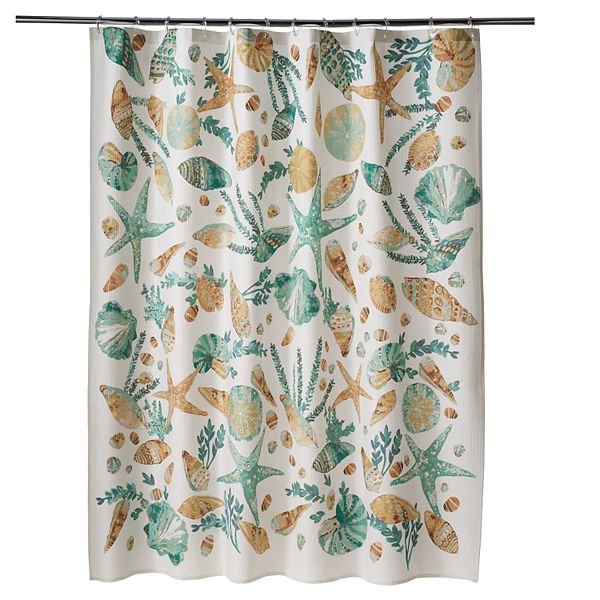 Sonoma Goods For Life® Coastal Printed Shell Shower Curtain