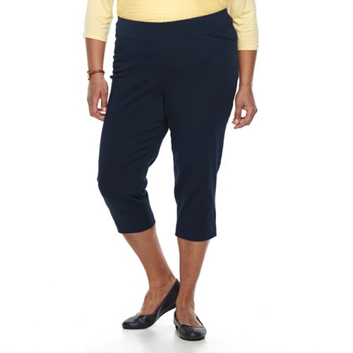 Plus Size Croft & Barrow® Polished Pull-On Capris