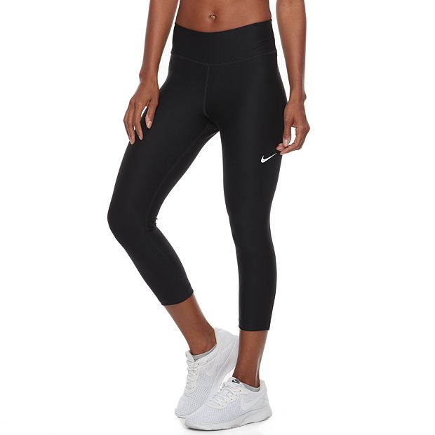 Nike Training Dri-FIT One mid-rise cropped leggings in gray