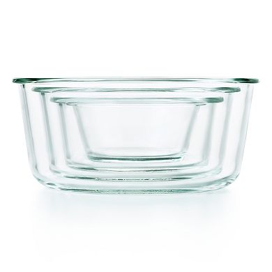 OXO Good Grips 8-pc. Smart Seal Glass Round Container Set