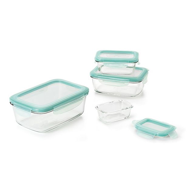 OXO Good Grips 8-pc. Smart Seal Glass Rectangle Container Set