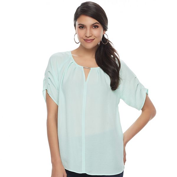 Women's Apt. 9® Pleat Neck Top