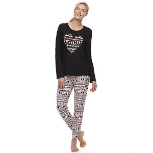 Women's Croft & Barrow® Pajamas: Cabin Retreat 2-Piece PJ Set