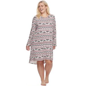 Plus Size Croft & Barrow® Pajamas: Cabin Retreat Sleep Shirt