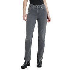 Time and Tru Women's Mid-Rise Straight Leg Pull On Jeans, Black, 4-6 :  : Clothing, Shoes & Accessories