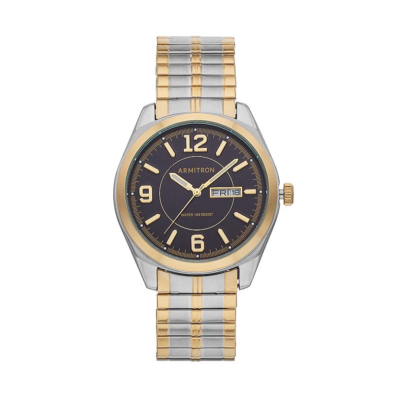 Armitron Men's Two Tone Expansion Watch - 20/4591BKTT, Size: Large