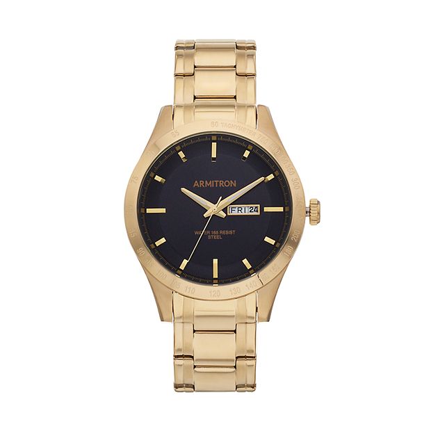 Kohls mens gold on sale watches