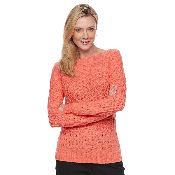 Women's Croft & Barrow® Textured Sweater