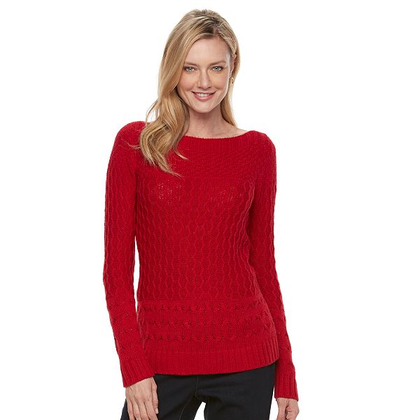 Women's Croft & Barrow® Textured Sweater