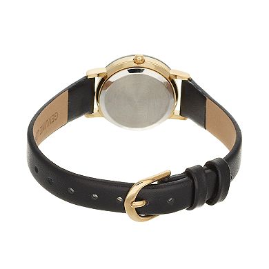 Armitron Women's Diamond Accent Leather Watch - 75/2447BLKK