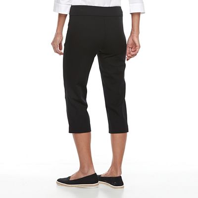 Women s Croft Barrow Polished Pull On Capris