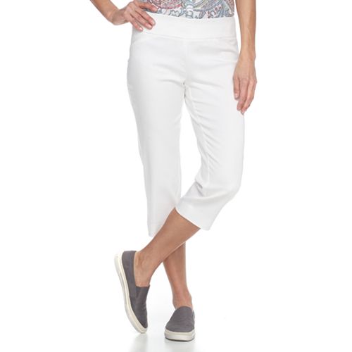 Women's Croft & Barrow® Polished Pull-On Capris