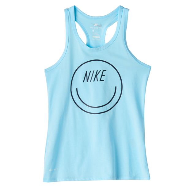 ekstra Jeg bærer tøj falanks Girls 7-16 Nike Smiley Face Racerback Tank Top