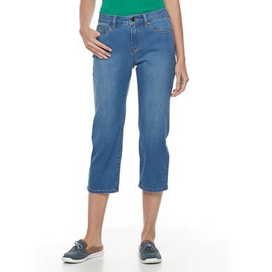 Women's Croft & Barrow® Cuffed Jean Capris