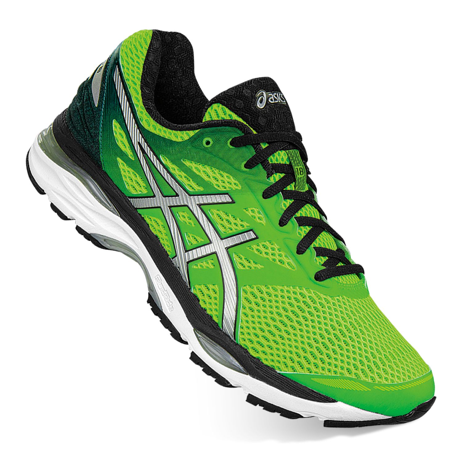 asics gel cumulus 18 mens green