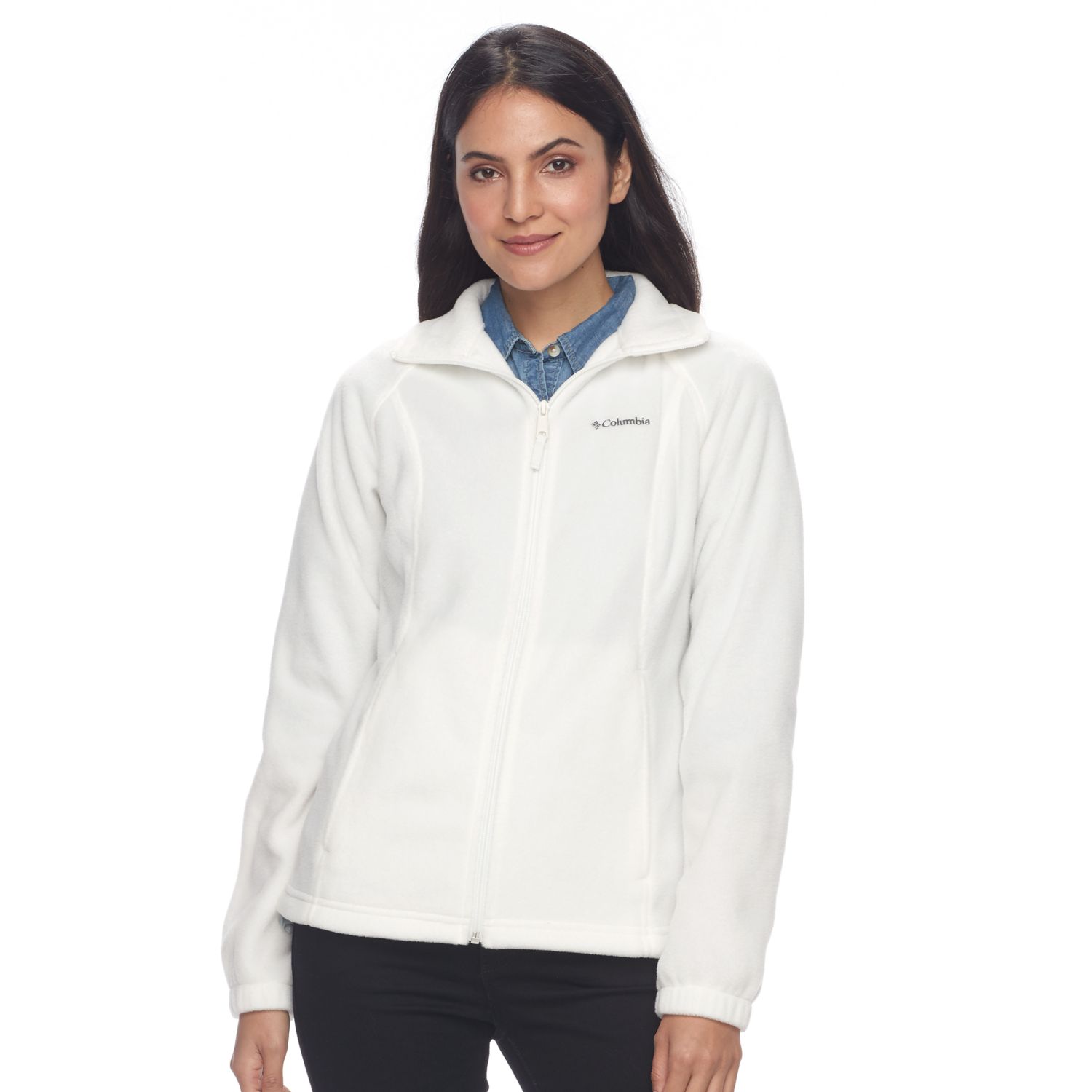 women's columbia three lakes hooded long fleece jacket