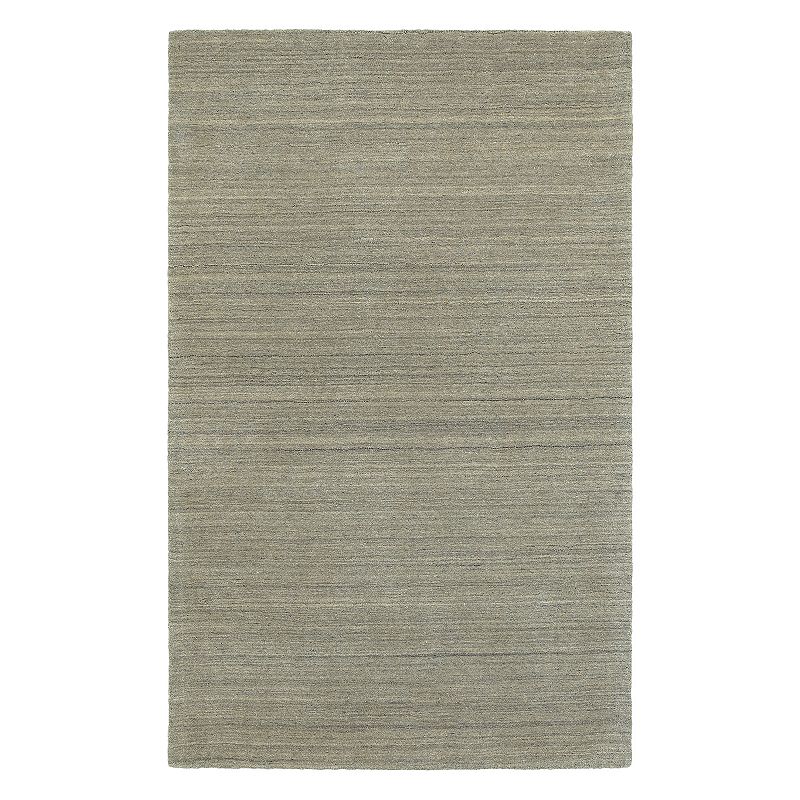StyleHaven Indie Tone-on-Tone Stripe Wool Rug, Grey, 2.5X8 Ft