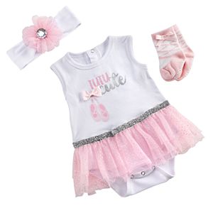 Baby Aspen My First Ballerina 3-Piece Tutu Outfit
