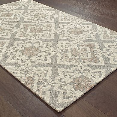 StyleHaven Cadence Floral Lattice Wool Rug