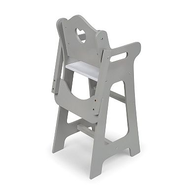 Badger Basket Gray Doll High Chair