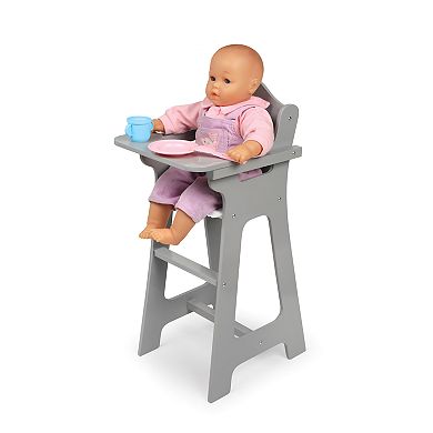 Badger Basket Gray Doll High Chair