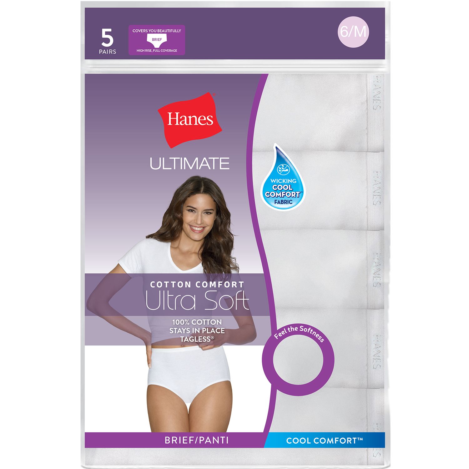 Hanes Ultimate Pacote Com 3 Regatas Masculinas Sem Etiqueta, Branco, M