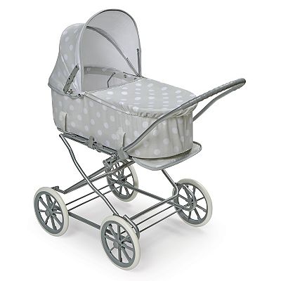 Badger Basket Just Like Mommy Gray 3 in 1 Doll Stroller