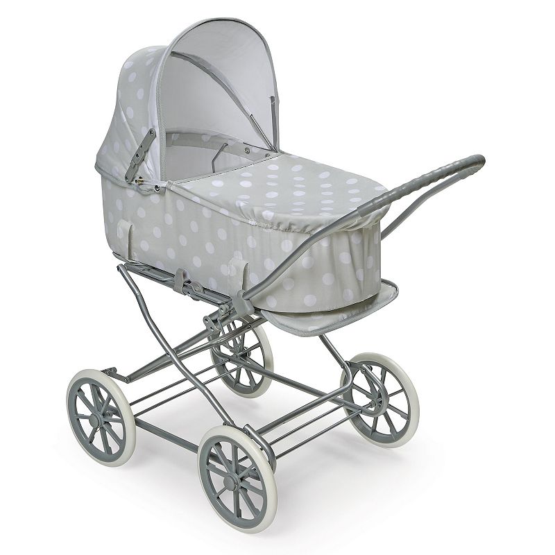 Badger Basket Just Like Mommy Gray 3-in-1 Doll Stroller, Grey