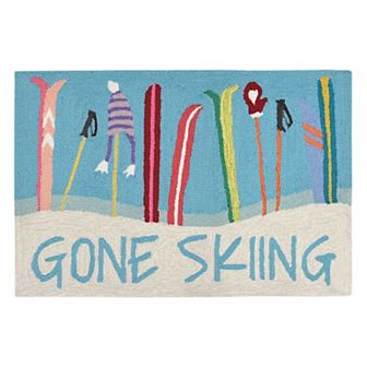 Liora Manne Frontporch ''Gone Skiing'' Indoor Outdoor Rug