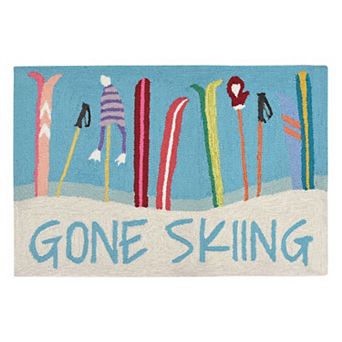 Liora Manne Frontporch ''Gone Skiing'' Indoor Outdoor Rug