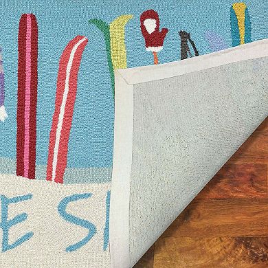 Liora Manne Frontporch ''Gone Skiing'' Indoor Outdoor Rug
