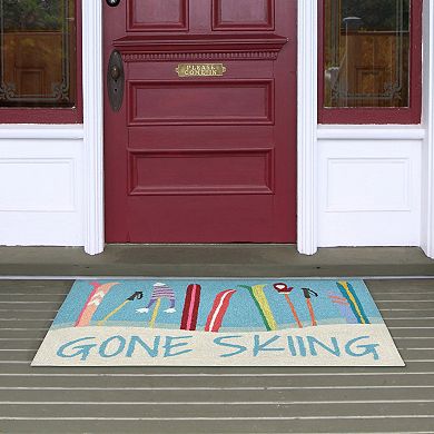 Liora Manne Frontporch ''Gone Skiing'' Indoor Outdoor Rug