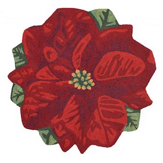 Liora Manne Frontporch Poinsettia Indoor Outdoor Rug