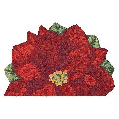 Liora Manne Frontporch Poinsettia Indoor Outdoor Rug