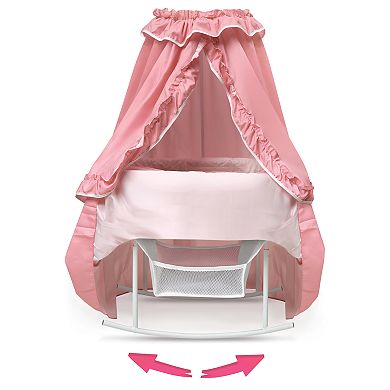 Badger Basket Kisses Rocking Doll Bassinet