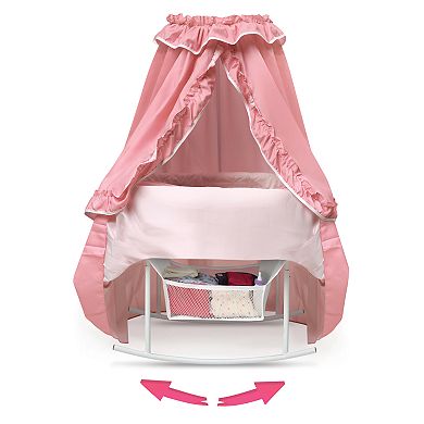 Badger Basket Kisses Rocking Doll Bassinet