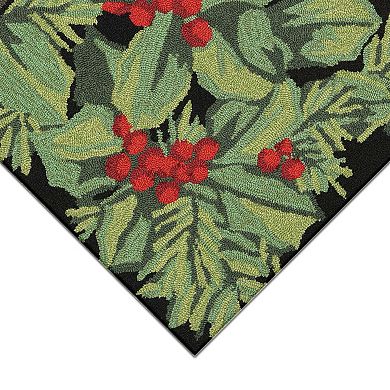 Liora Manne Frontporch Hollyberries Indoor Outdoor Rug