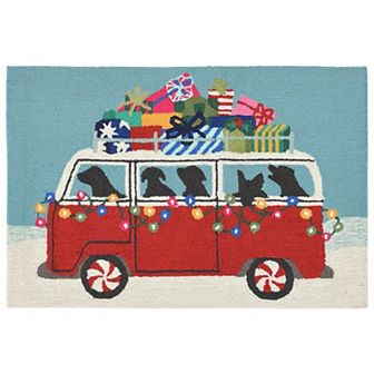 Liora Manne Frontporch Happy Howlidays Indoor Outdoor Rug