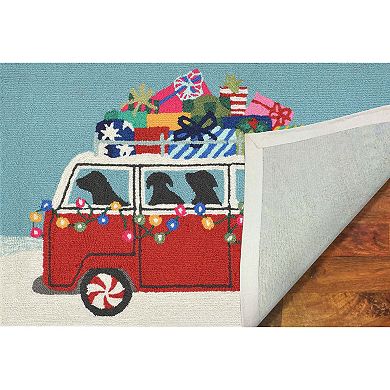 Liora Manne Frontporch Happy Howlidays Indoor Outdoor Rug
