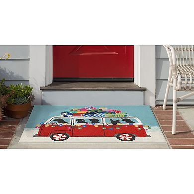 Liora Manne Frontporch Happy Howlidays Indoor Outdoor Rug