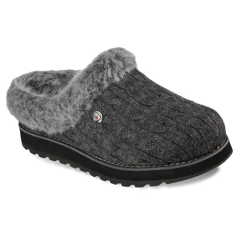 UPC 190211330352 product image for BOBS by Skechers Keepsakes Ice Angel Women's Clog Slippers, Size: 6, Dark Grey | upcitemdb.com