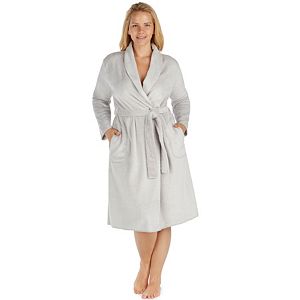 Plus Size Cuddl Duds Shawl Collar Robe