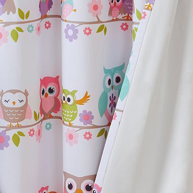 Intelligent Design Nocturnal Nellie Owl Total Blackout Window Curtain