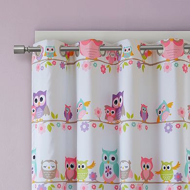 Mi Zone Kids Nocturnal Nellie Owl Total Blackout Window Curtain