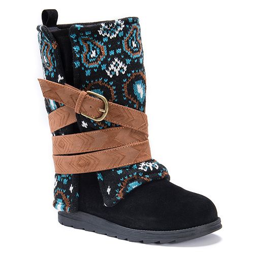 muk luks laurel women's water resistant winter boots