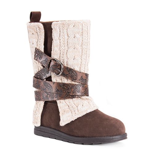 muk luks laurel women's water resistant winter boots