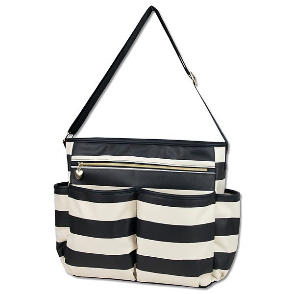 Black & White Stripes Diaper Bag Diaper Bag Backpack 