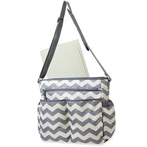 Baby Essentials Chevron Striped Diaper Bag