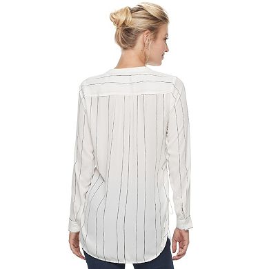 Women's Apt. 9® Side Ruched Henley Tunic 