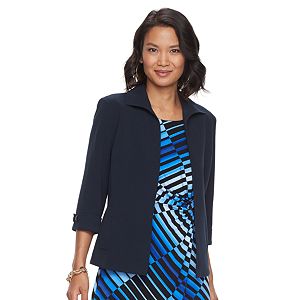 Women's Dana Buchman Cuffed Open-Front Jacket